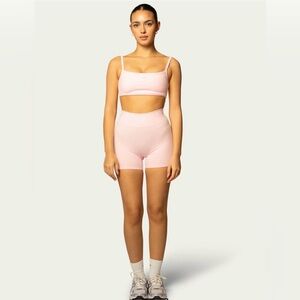 437 four three seven pink biker shorts